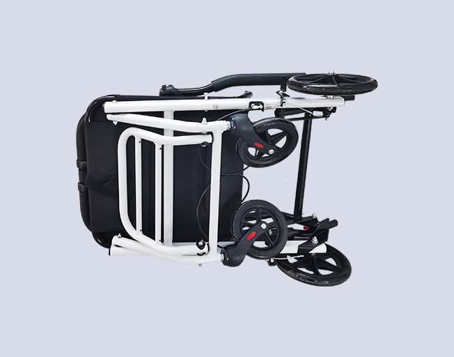 8-Inch White Lightweight Aircraft Wheelchair XY-1001A 8-Inch White Lightweight Aircraft Wheelchair XY-1001A