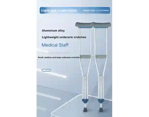 Aluminum Alloy Lightweight Underarm Crutches