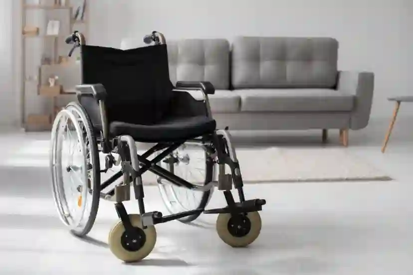 Wheelchair in a Living Room