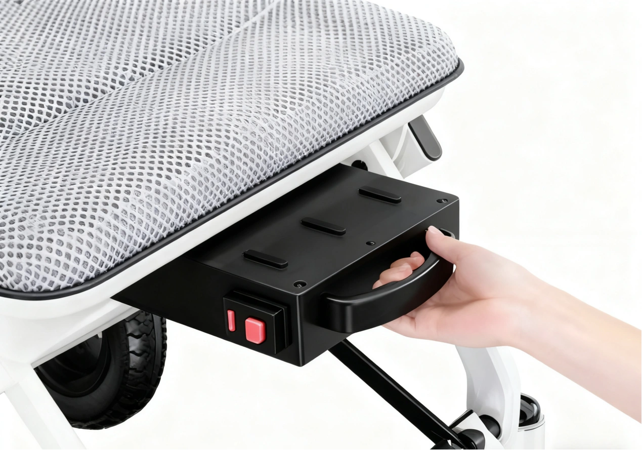 Removable battery electric wheelchair-1