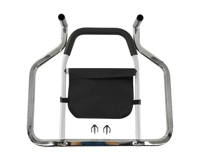 flat tube design, spray coating upper frame, detachable, no drilling, equipped with storage bag and foam gripper