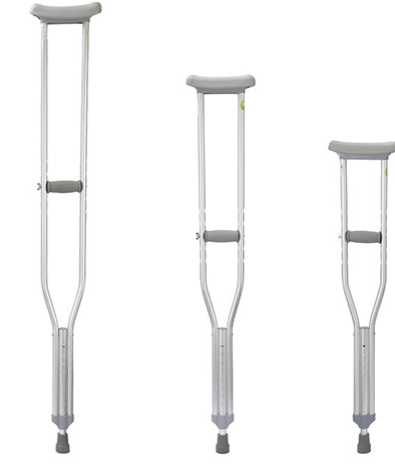 height adjustment aluminum underarm crutch
