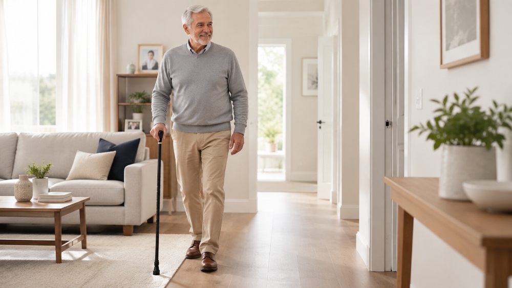 Walking Cane for Elderly Users and Fall Prevention at Home