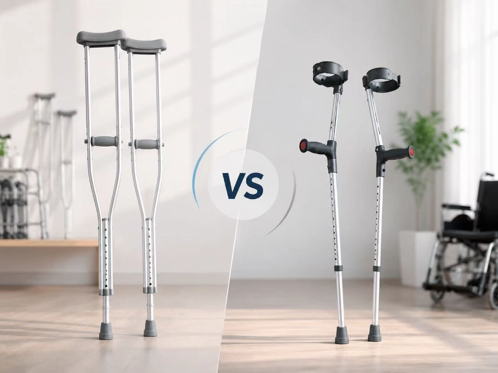 Underarm Crutches vs Forearm Crutches Buyer Product Lines