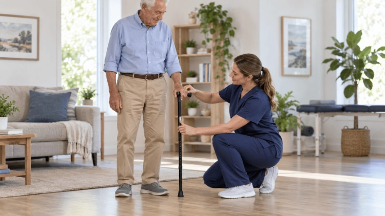 How to Adjust a Walking Cane to the Right Height