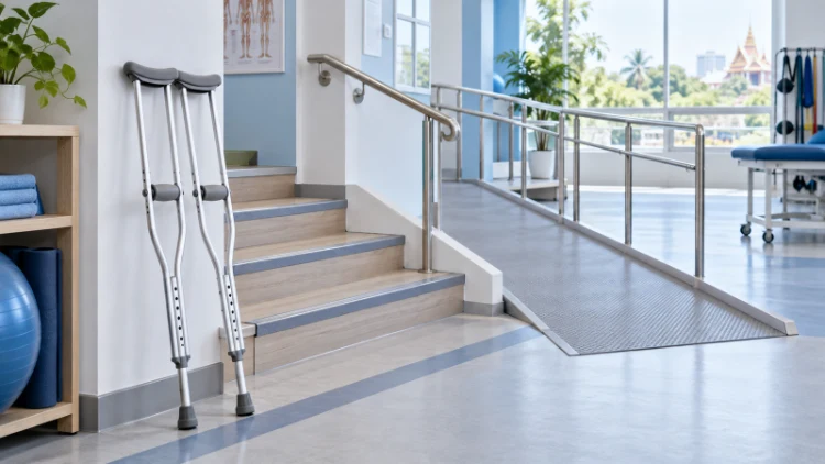 How to Use Crutches Safely on Stairs Slopes and Uneven Ground