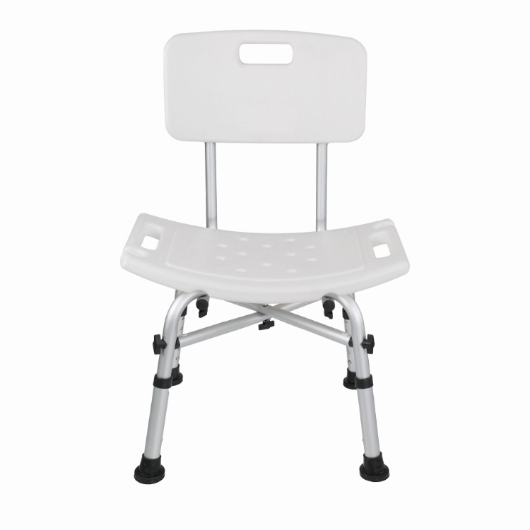 Reclining aluminum bath stool