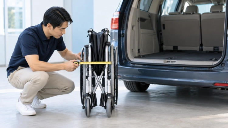 Folded wheelchair dimensions