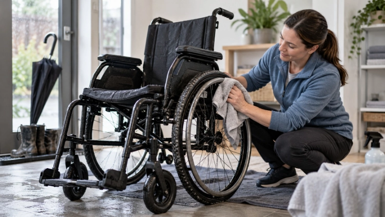 How to Keep a Manual Wheelchair Dry and Ready After Outdoor Use