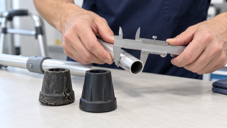 Walking frame ferrule fitting