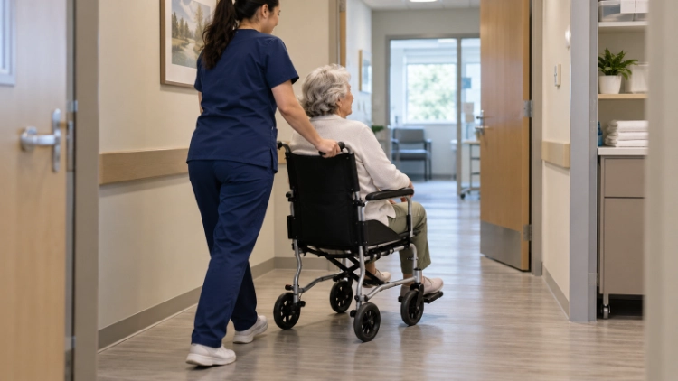 Why Transport Wheelchairs Use Smaller Rear Wheels