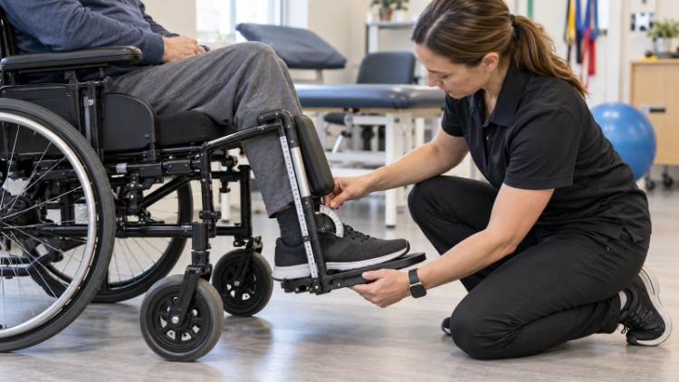 transport wheelchair small rear wheels